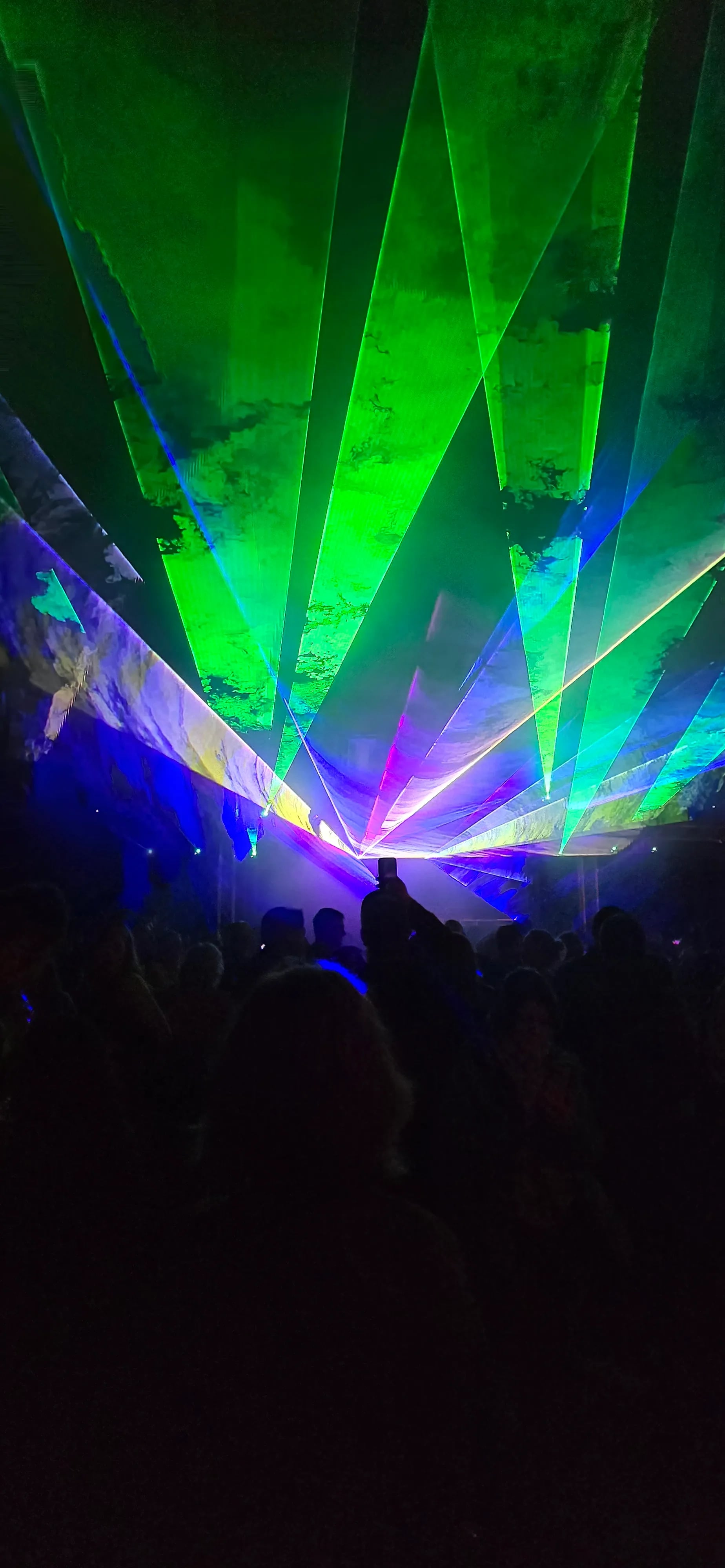 Open-Air-Lasershow von KW.Eventtechnik im Dreiländereck